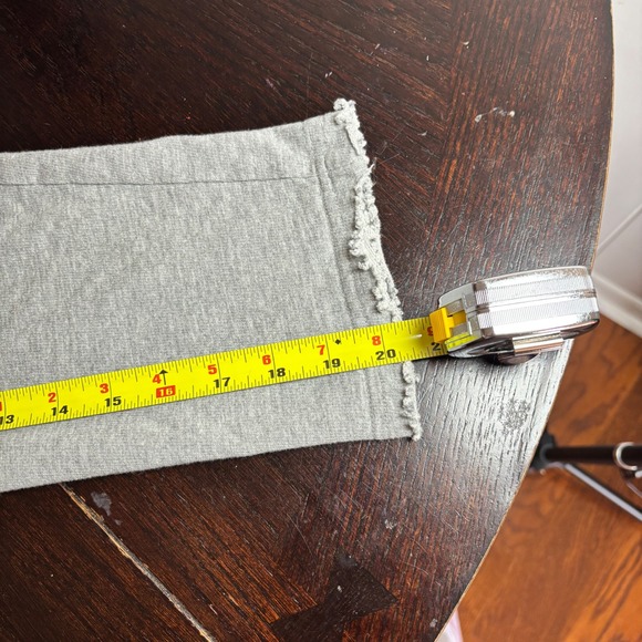 Sister Mary Grey Floral Embroidered Raw Hem Hoodie Sweatshirt Sz Medium Boho - Picture 8 of 8